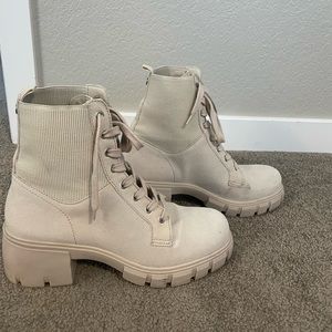 Steve Madden Tan Combat Boots